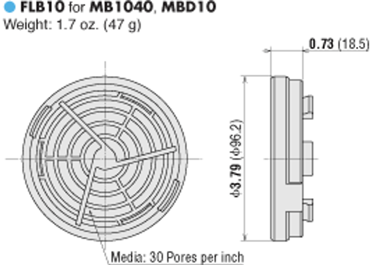 T-MBD10-48-FA - Dimensions