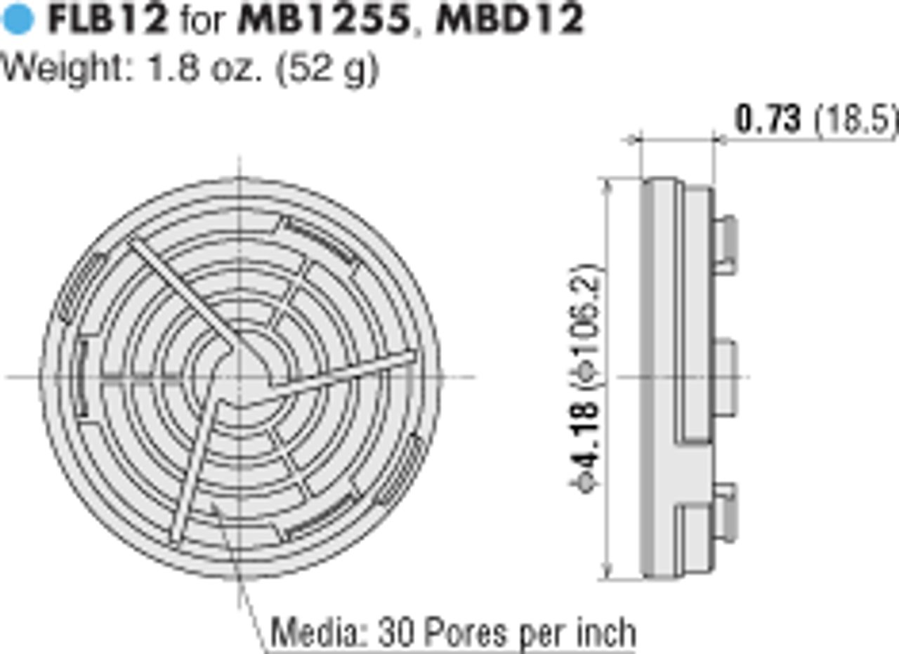 T-MBD12-24-FA - Dimensions