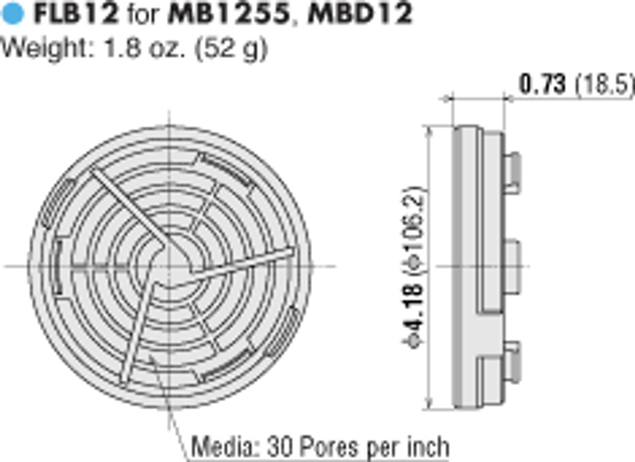 T-MBD12-24A-FA - Dimensions