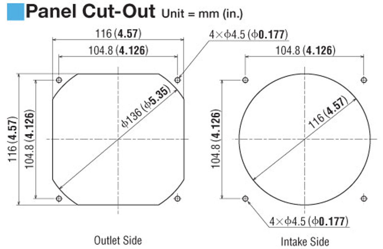 T-MDA1225-24-G - Dimensions