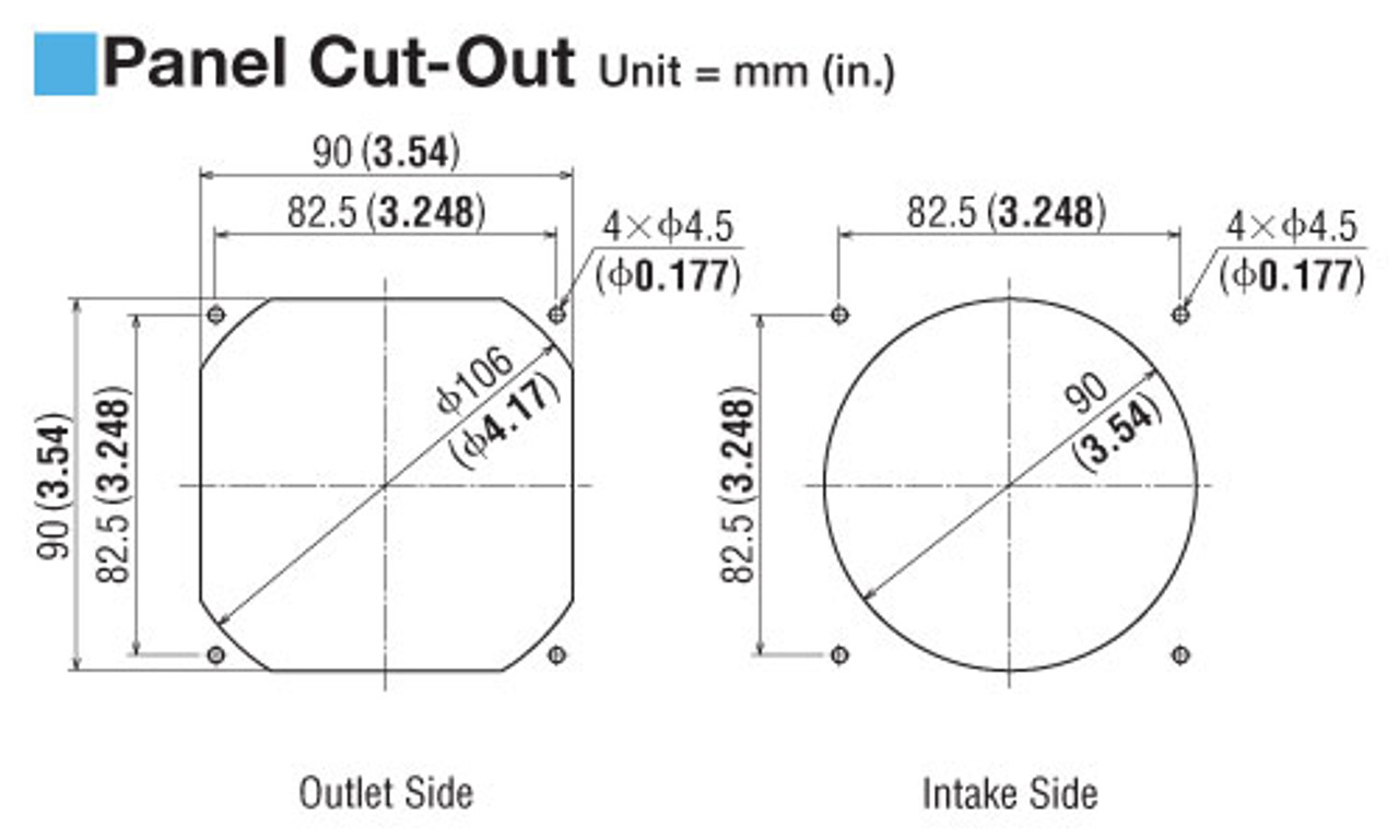 T-MDA925-12-G - Dimensions