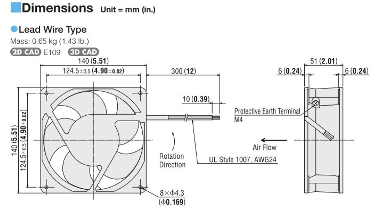 T-MDE1451-24L2G - Dimensions