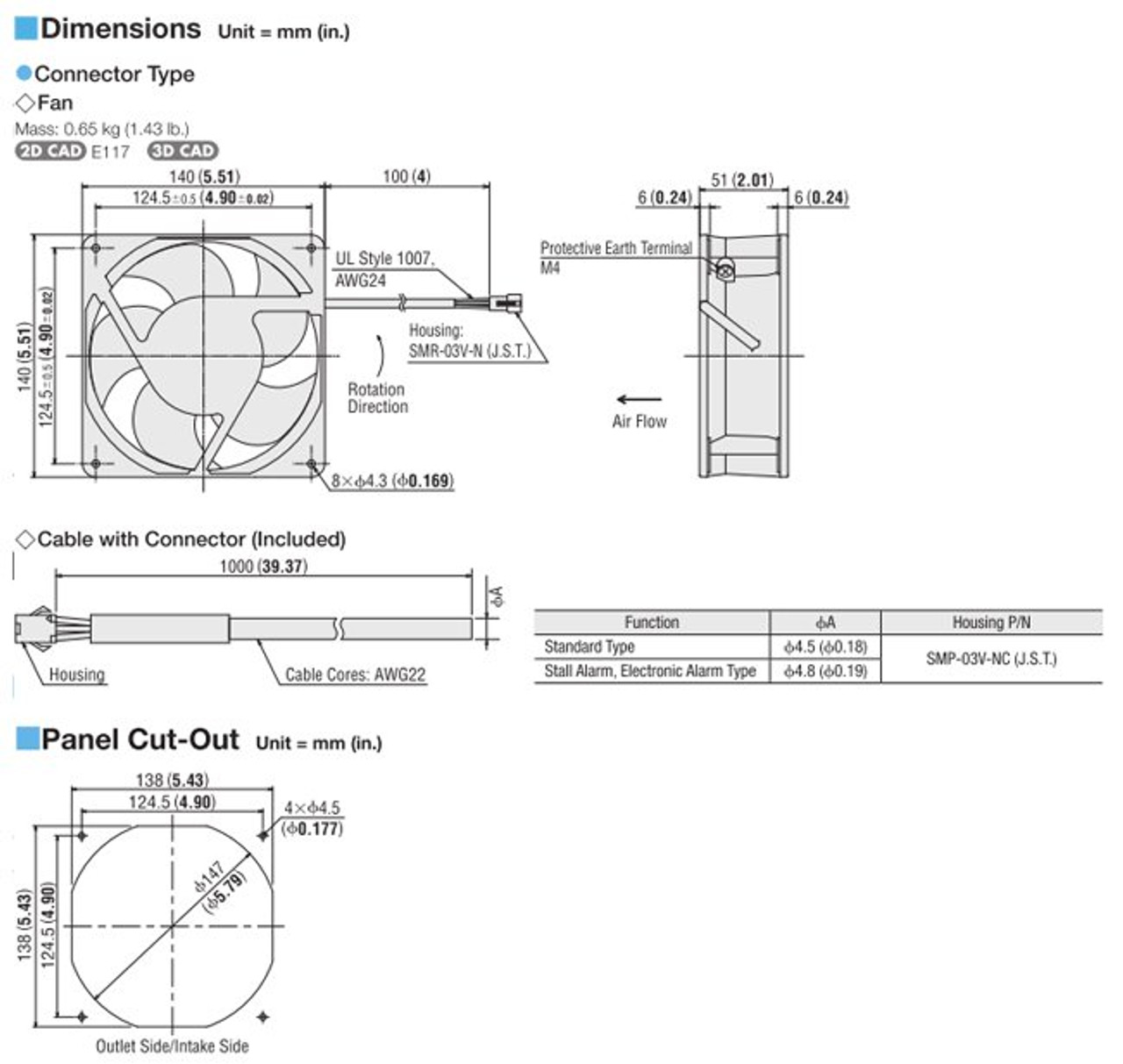 T-MDS1451-24HG - Dimensions