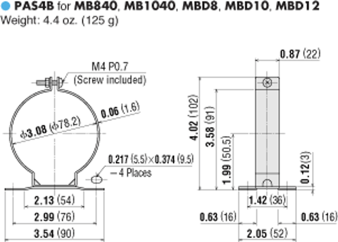 T-MBD8-24-FA - Dimensions