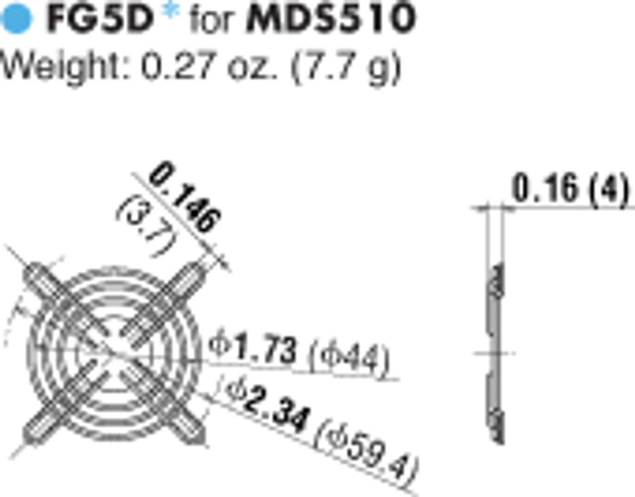 T-MDS510-24HG - Dimensions