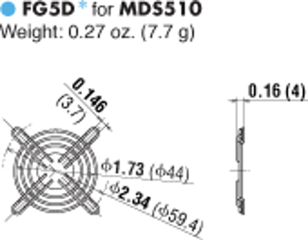 T-MDS510M-5HG - Dimensions