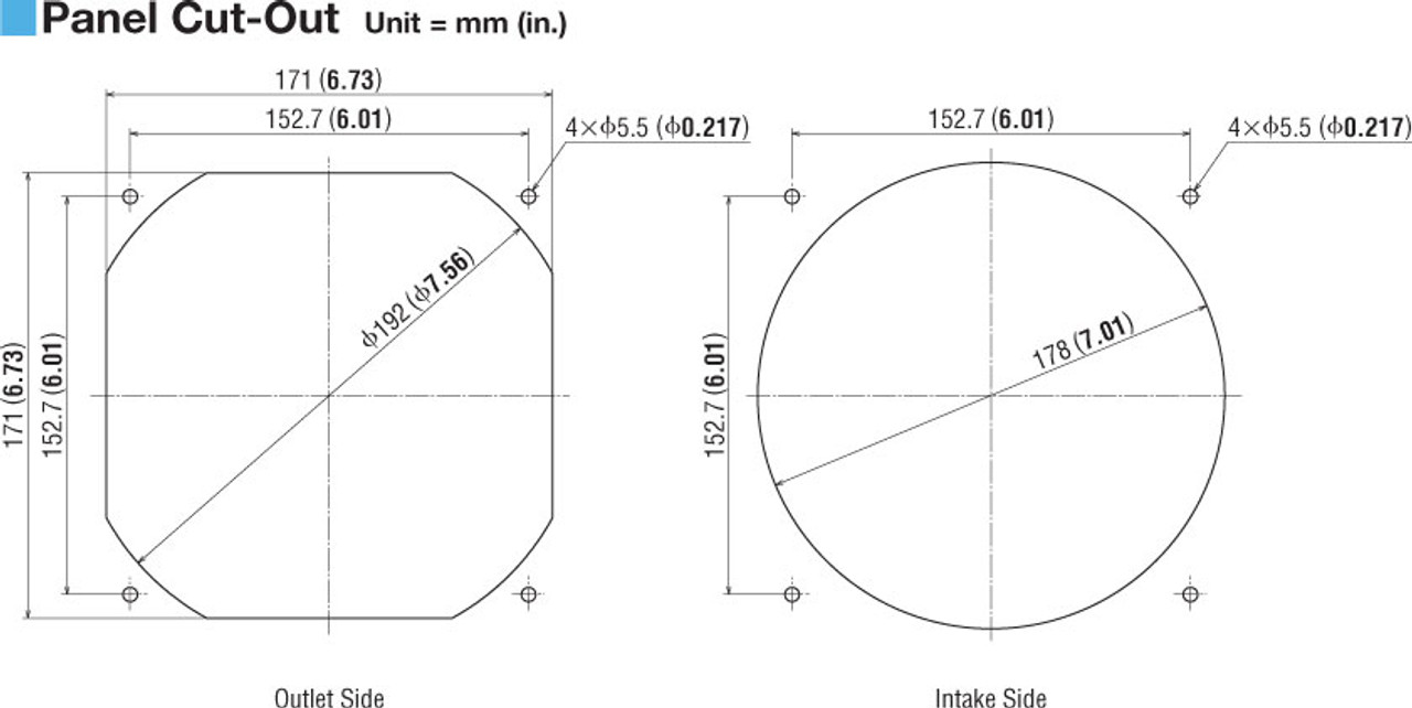 T-MRE18-EAH-G - Dimensions