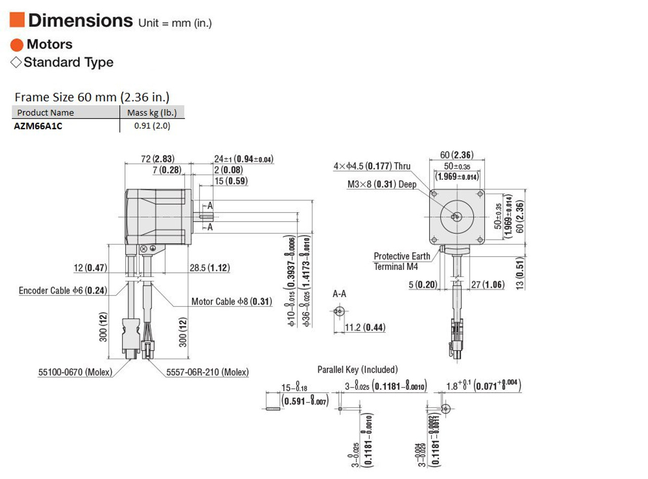 AZM66A1C - Dimensions