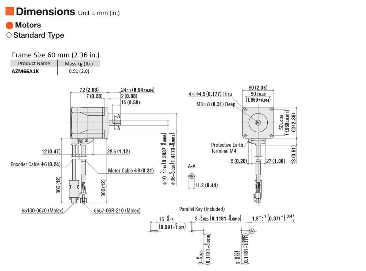 AZM66A1K - Dimensions