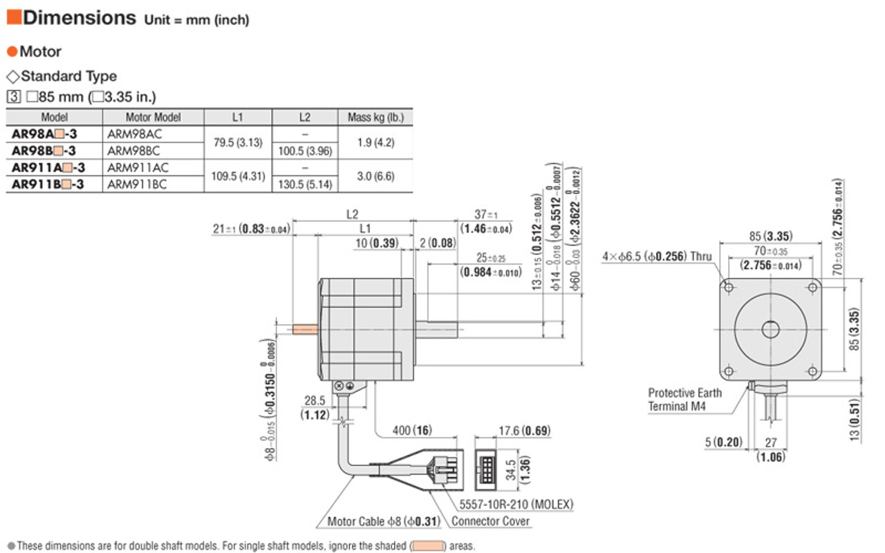 AR911AAD-3 - Dimensions