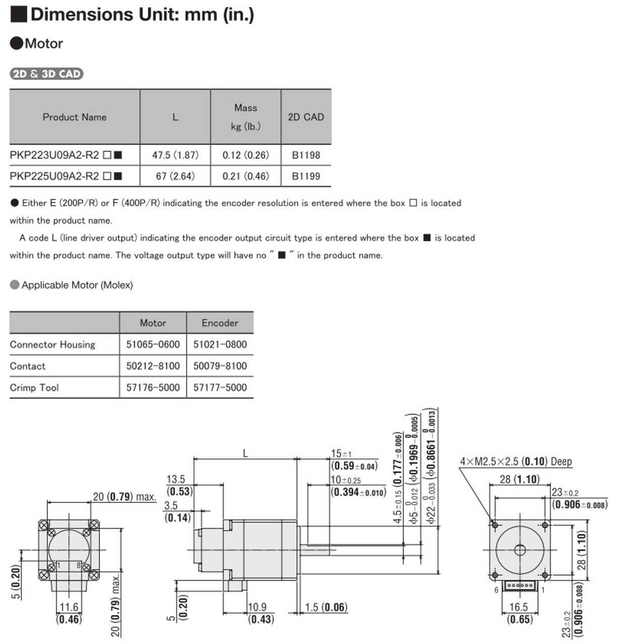 PKP225U09A2-R2F - Dimensions