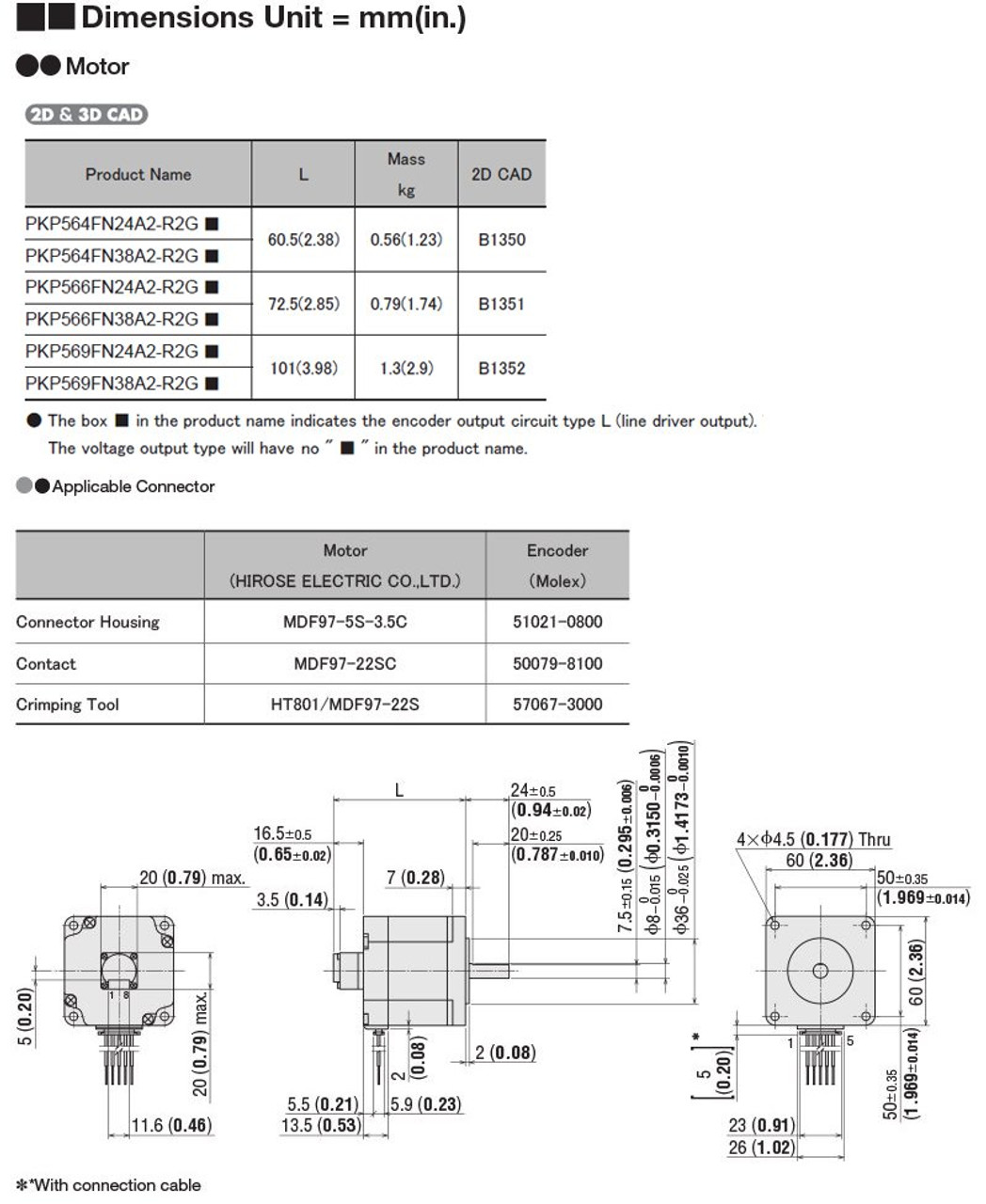 PKP569FN38A2-R2G - Dimensions