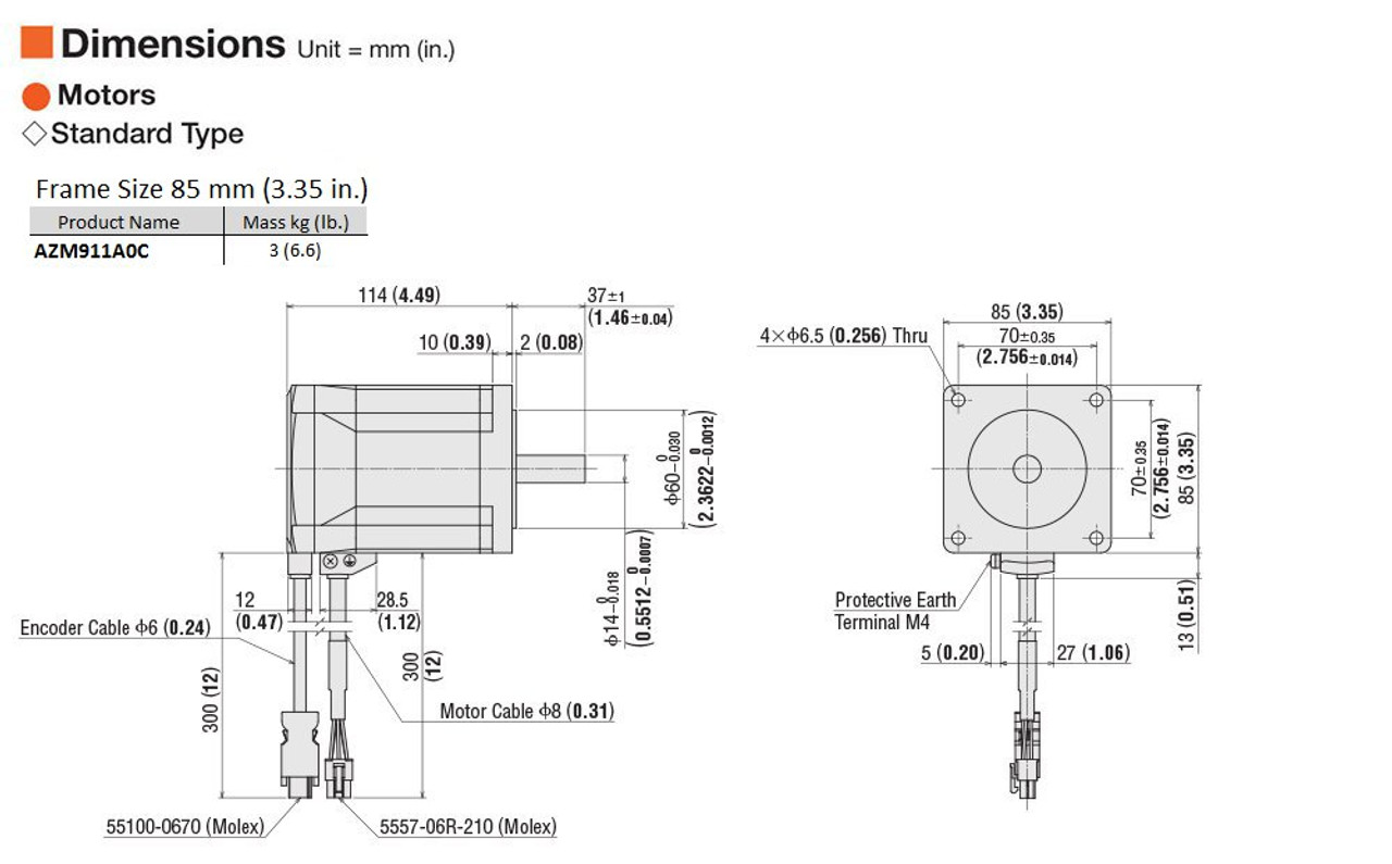 AZM911A0C - Dimensions