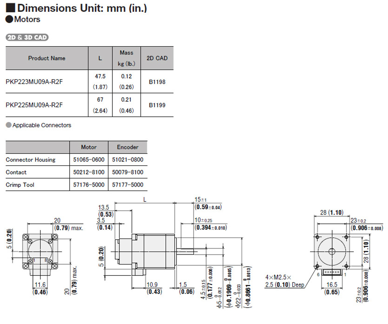 PKP225MU09A-R2F - Dimensions