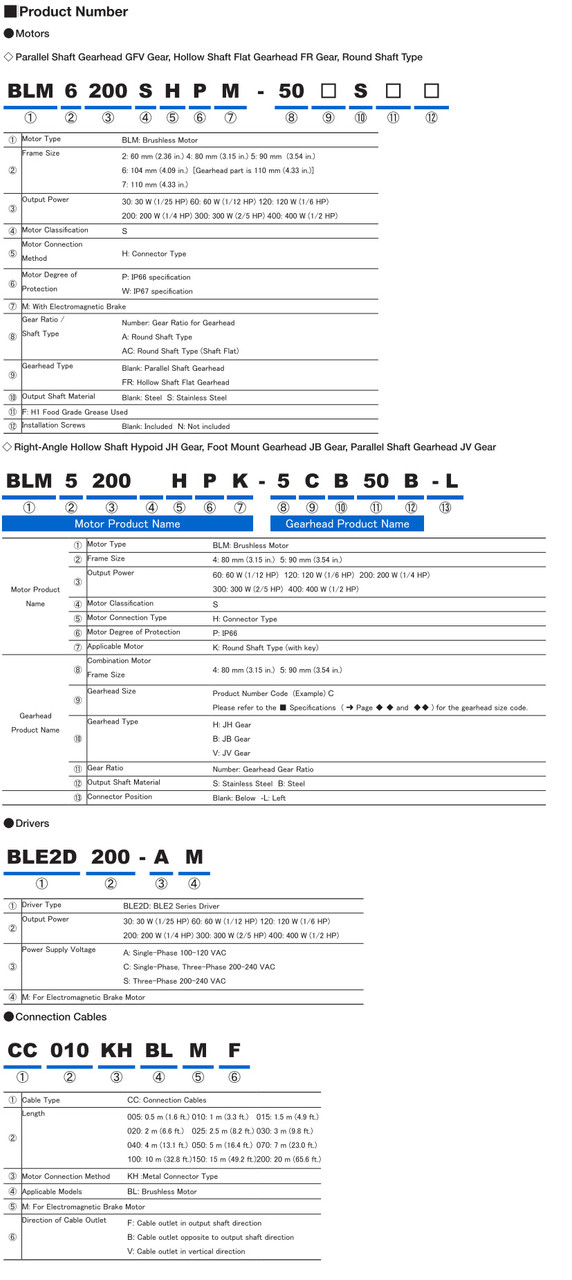 BLM5200HPK-5AB10A-L / BLE2D200-C - Product Number