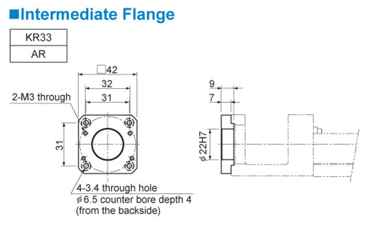 PKP245D15A-L / KR33-FLNG-R / XGT2-19C-5-6 - Dimensions