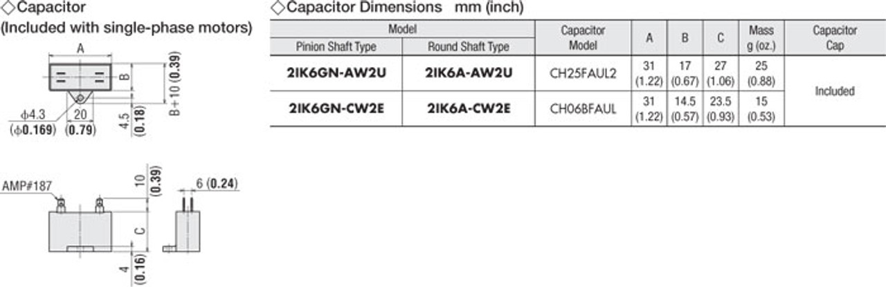 2IK6GN-AW2U / 2GN3SA - Capacitor