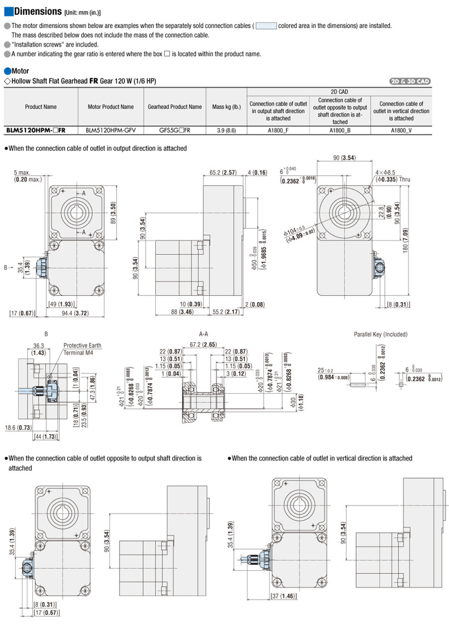 BLM5120HPM-30FR - Dimensions