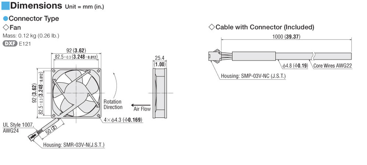 MDA925-24H - Dimensions