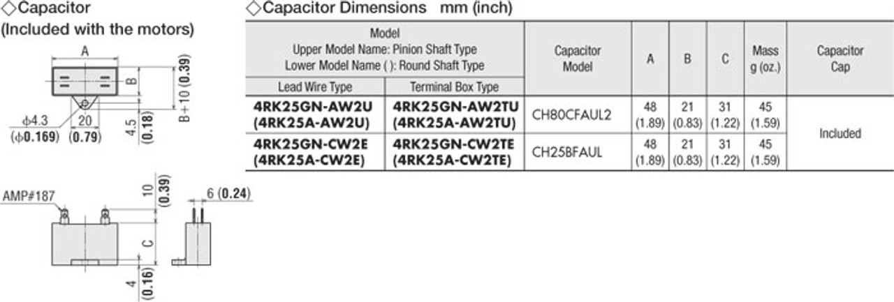 4RK25GN-CW2TE / 4GN3SA - Capacitor