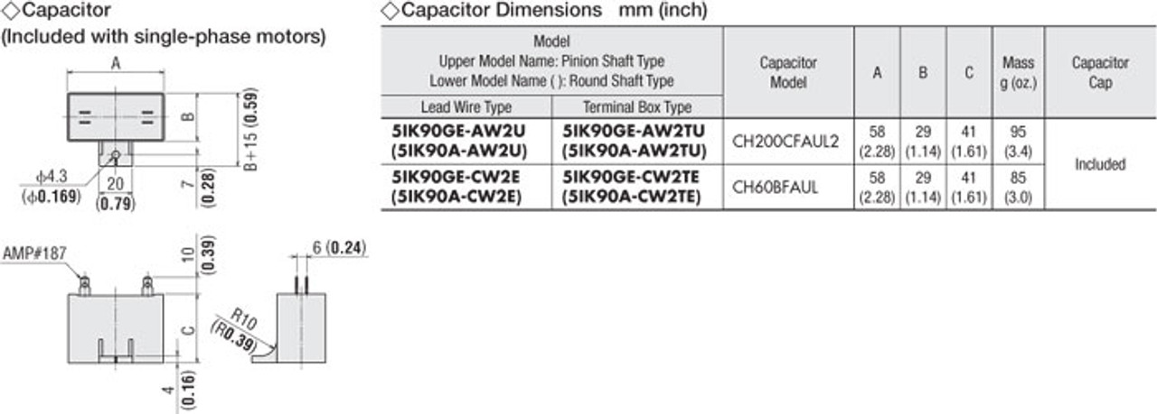 5IK90GE-AW2U / 5GE5S - Capacitor