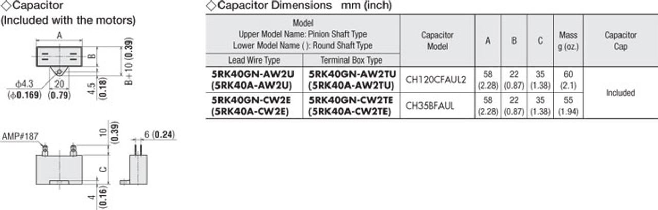 5RK40GN-CW2TE / 5GN6KA - Capacitor
