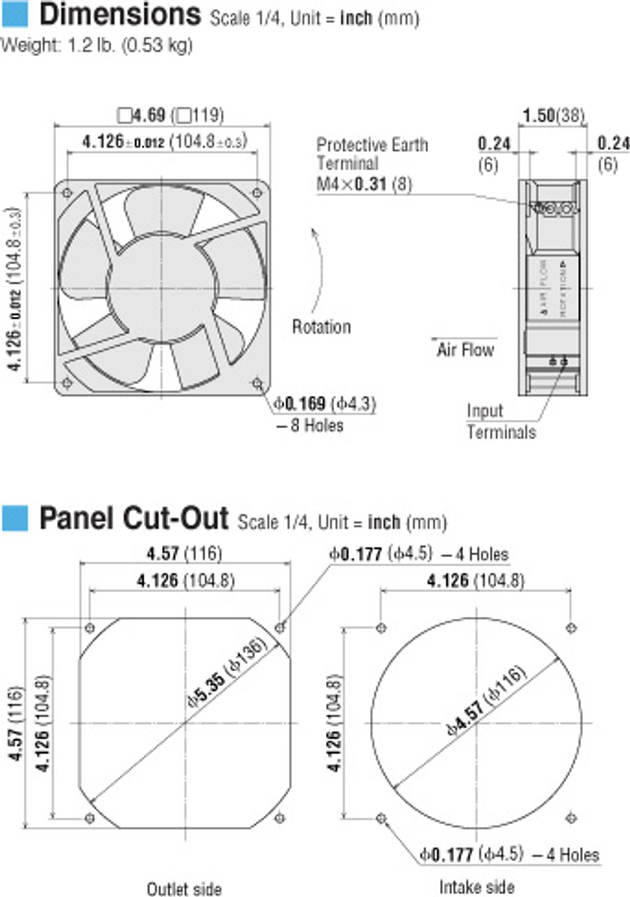 MU1238A-51B - Dimensions