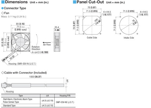 MD825B-12H - Dimensions