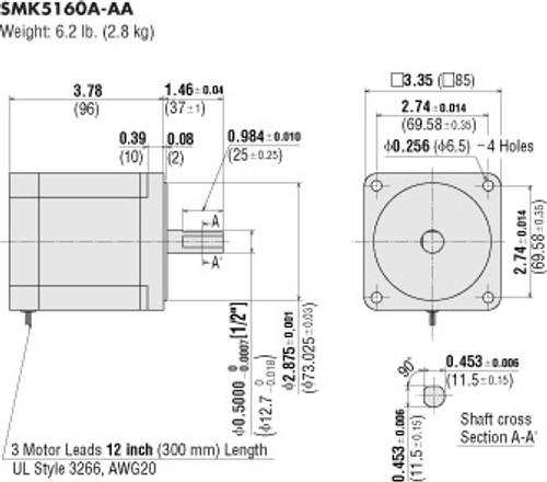 SMK5160A-AA - Dimensions