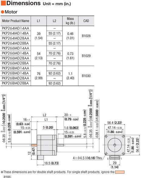 PKP266MD14AA - Dimensions