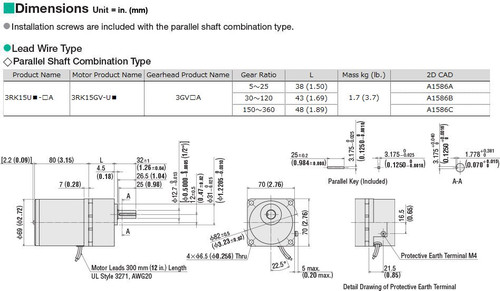 3RK15UC-150A - Dimensions