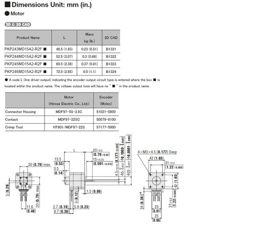 PKP246MD15A2-R2FL - Dimensions