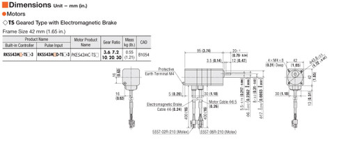 PKE543MC-TS10 - Dimensions