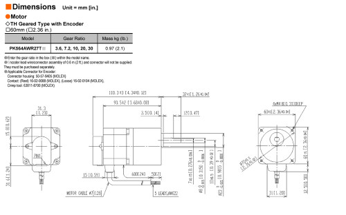 PK564AWR27T30 - Dimensions