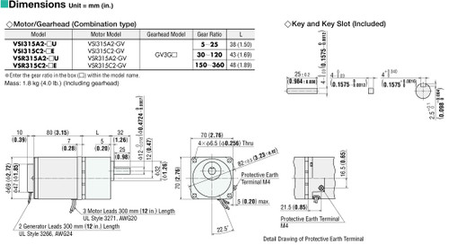 VSI315C2-6E - Dimensions