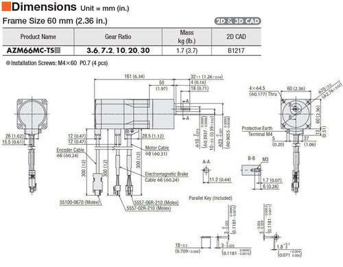 AZM66MC-TS30 - Dimensions