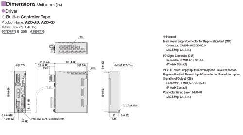 EAC6-E15-AZMCD - Dimensions