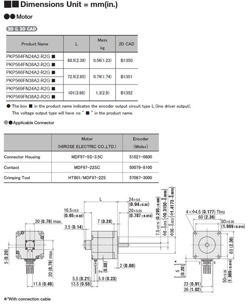 PKP564FN38A2-R2GL - Dimensions