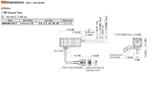 ARM46AK-T20 - Dimensions