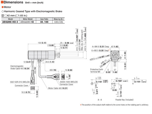 ARM46MK-H50 - Dimensions