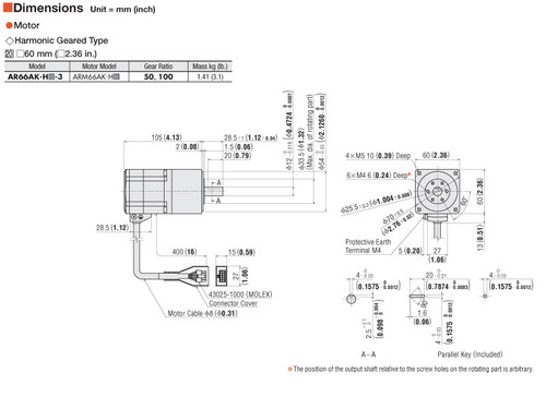 ARM66AK-H50 - Dimensions