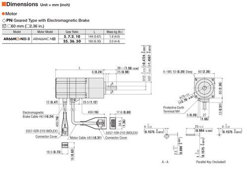 ARM66MC-N50 - Dimensions