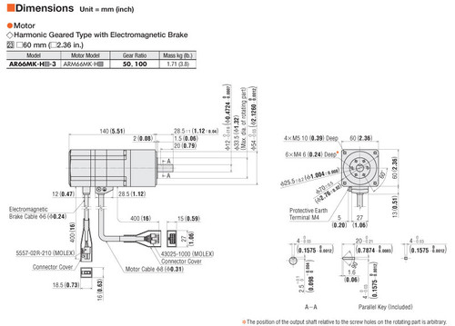 ARM66MK-H50 - Dimensions