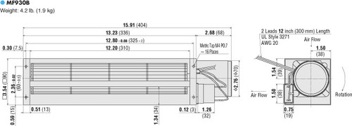 MF930B-BC - Dimensions