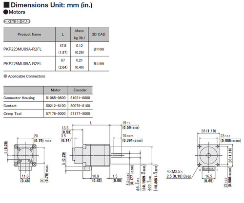 PKP225MU09A-R2FL - Dimensions