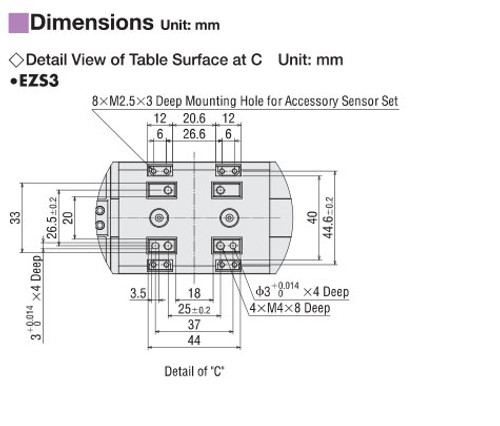 EZSM3RE025AZMK - Dimensions