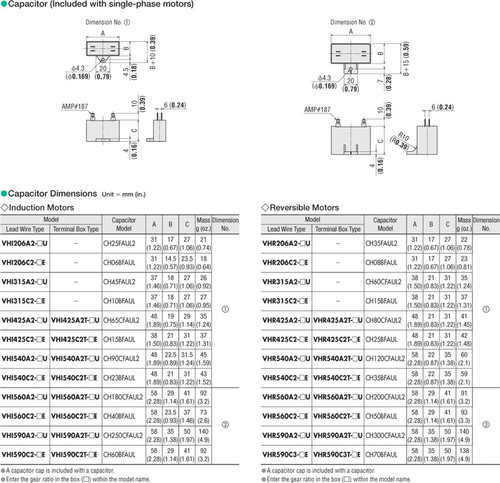 VHR315A2-GVU - Dimensions