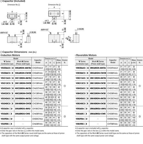 VSR315A2-GVU - Dimensions