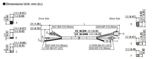 CC100BL2MR - Dimensions