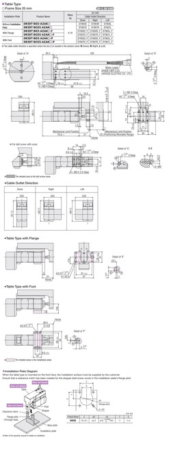 DR20T1B02-AZAKR-P - Dimensions